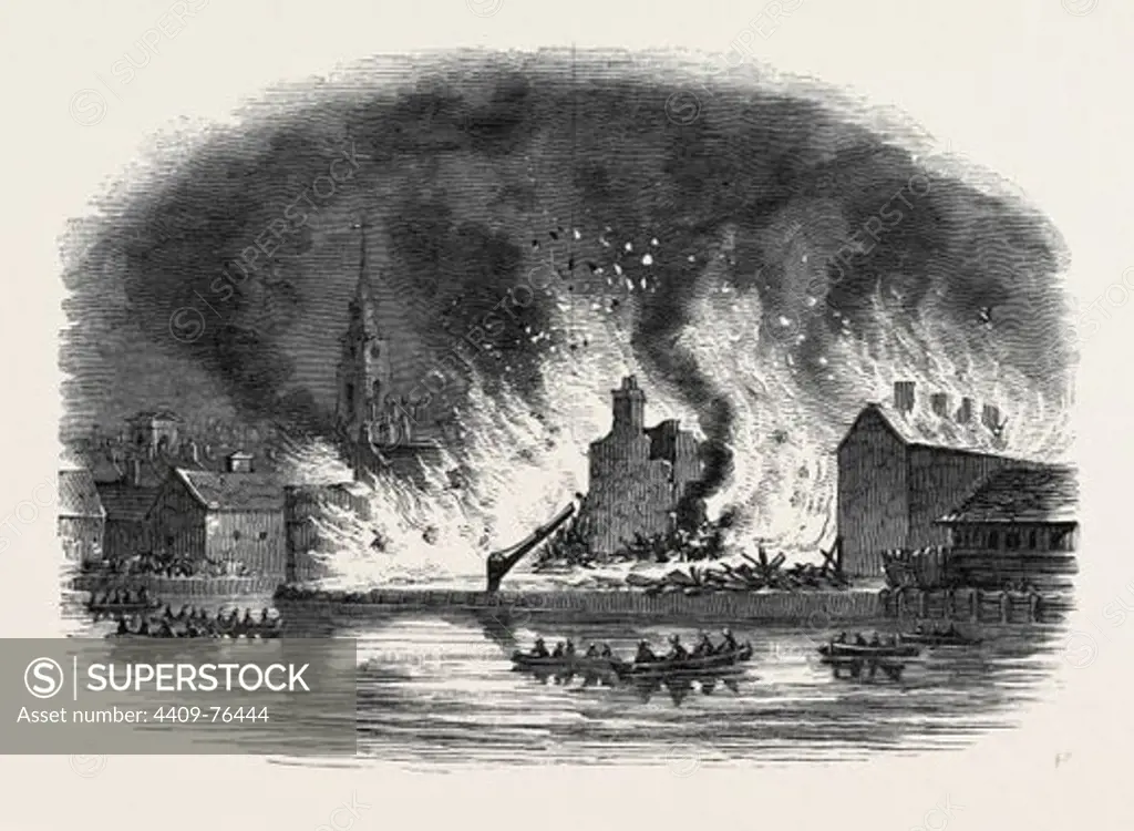 THE GREAT FIRE AT GRAVESEND.
