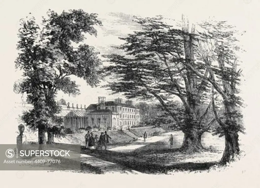 WORKSOP MANOR, THE RESIDENCE OF LORD FOLEY, VISITED BY HIS ROYAL HIGHNESS YESTERDAY WEEK, VISIT OF THE PRINCE OF WALES TO CLUMBER, OCTOBER 26, 1861.