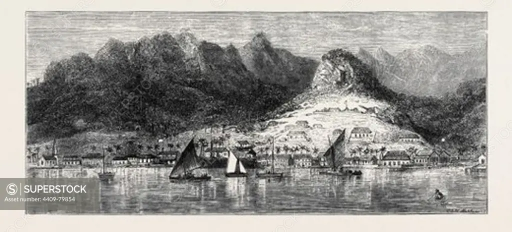 THE ANNEXATION OF THE FIJI ISLANDS: VIEW OF LEVUKA FROM THE ANCHORAGE.