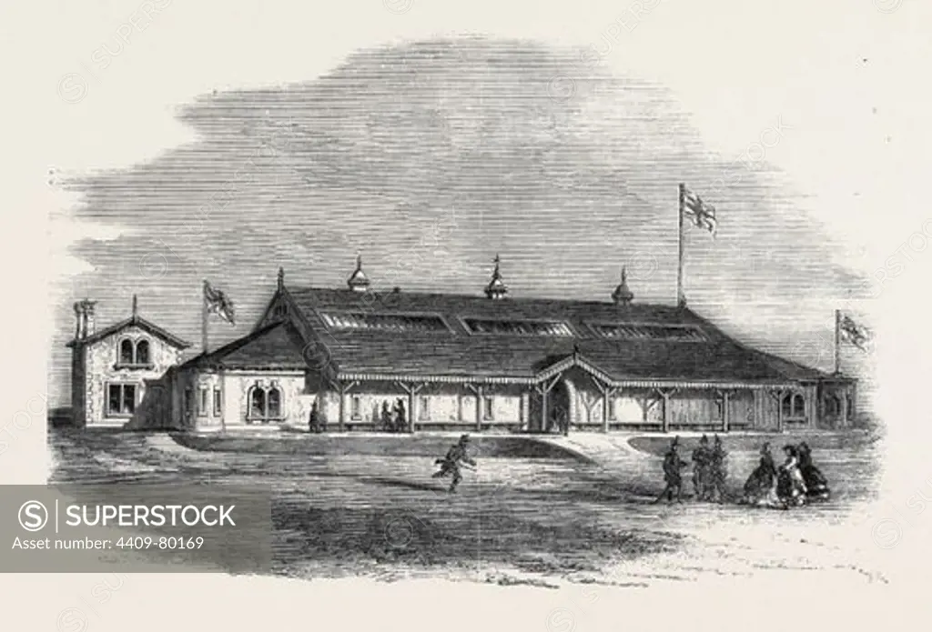 ARMOURY AND DRILLROOM AT BRADFORD FOR THE THIRD WEST YORK RIFLE VOLUNTEERS.