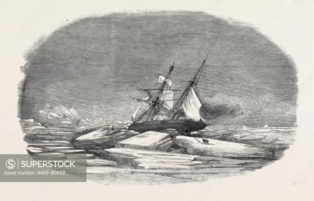 PERILOR'S POSITION OF "THE ISABEL" IN THE ICE, OFF TALBOT INLET; THE SEARCH FOR SIR JOHN FRANKLIN.