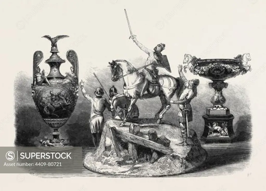 THE GOODWOOD RACES; LEFT: THE STEWARD'S CUP, CENTRE: THE CHESTERFIELD CUP, RIGHT: THE GOODWOOD CUP; AUGUST 10, 1861.