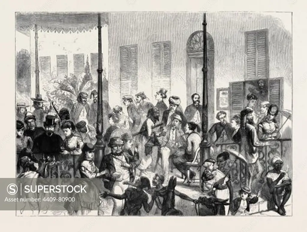 SHEPHERD'S HOTEL, CAIRO, EGYPT, 1870.