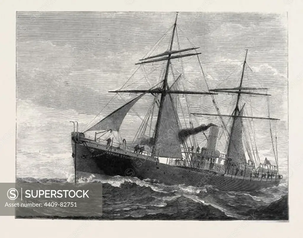 THE NEW INDIAN TELEGRAPH-SHIP PATRICK STEWART, 1879.