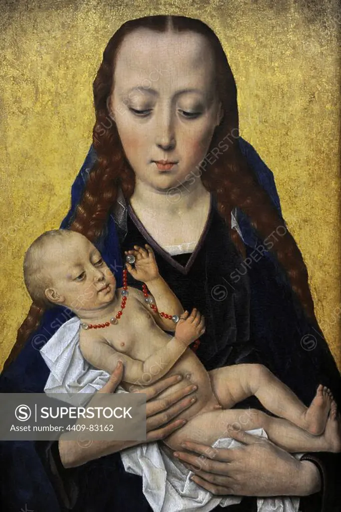 Dieric Bouts (1420-1475). Netherlandish painter. Virgin and Child, c. 1454. National Museum of Denmark. Copenhagen. Denmark.
