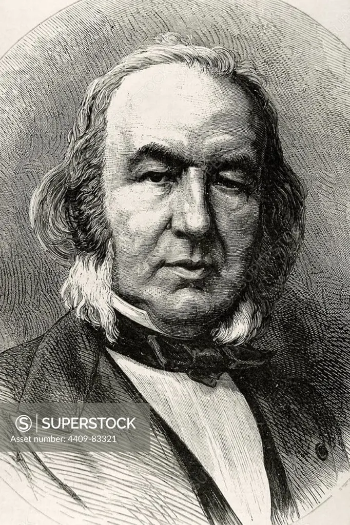 Claude Bernard (1813-1878). French physician and physiologist. Engraving at The Academy, 1878. Universal Illustrated Weekly.