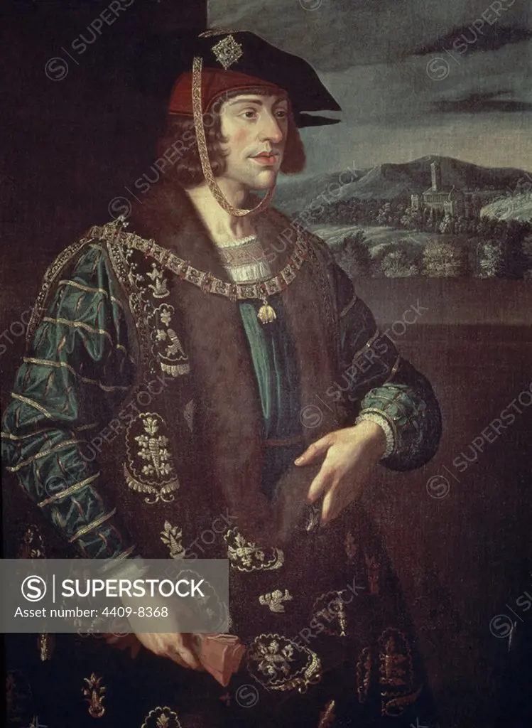 FELIPE EL HERMOSO (1478-1506) REY DE LOS PAISES BAJOS (1482-1506) Y DE CASTILLA (1504-1506). Author: ANONYMOUS. Location: INSTITUTO VALENCIA DE DON JUAN-COLECCION. MADRID. SPAIN. FELIPE I EL HERMOSO. FELIPE EL HERMOSO. FELIPE DE BORGOÑA. MAXIMILIANO I EMPERADOR HIJO.