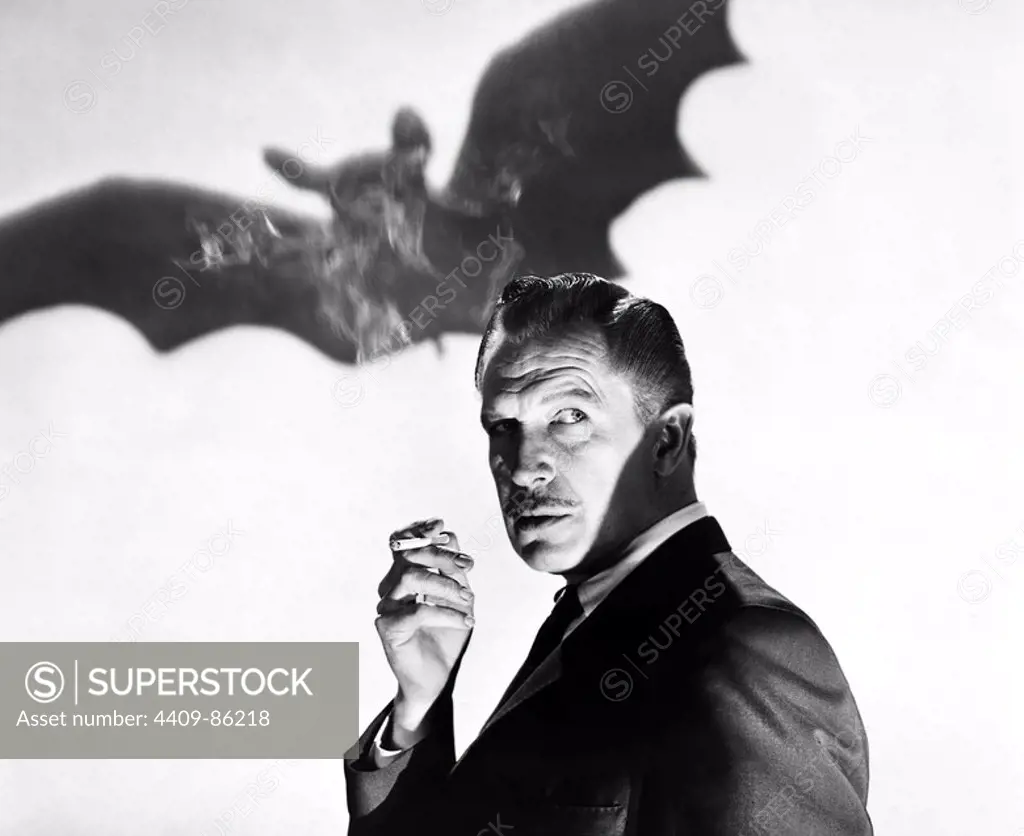 VINCENT PRICE in THE BAT (1959), directed by CRANE WILBUR.
