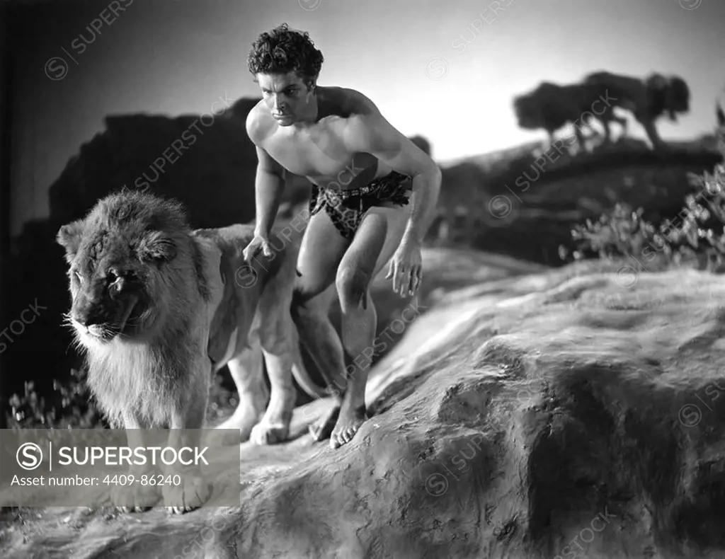 BUSTER CRABBE in KING OF THE JUNGLE (1933), directed by H. BRUCE HUMBERSTONE.