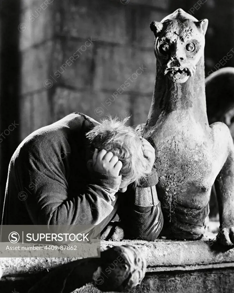 CHARLES LAUGHTON in THE HUNCHBACK OF NOTRE DAME (1939), directed by WILLIAM DIETERLE.