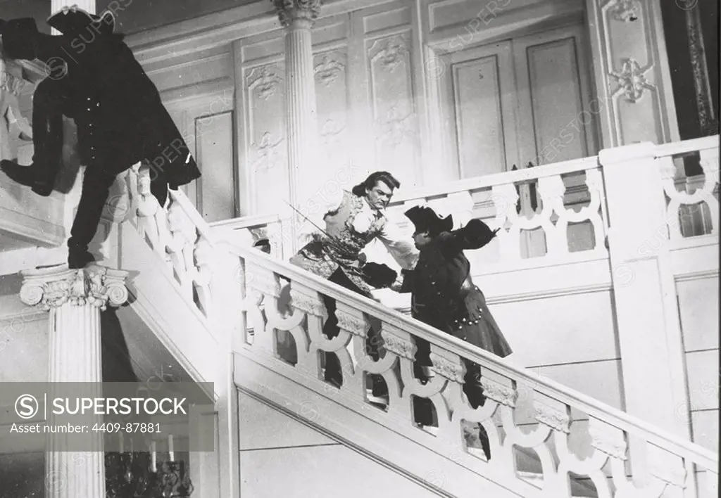 JEAN MARAIS in THE YOKEL (1960) -Original title: LE BOSSU-, directed by ANDRE HUNEBELLE.