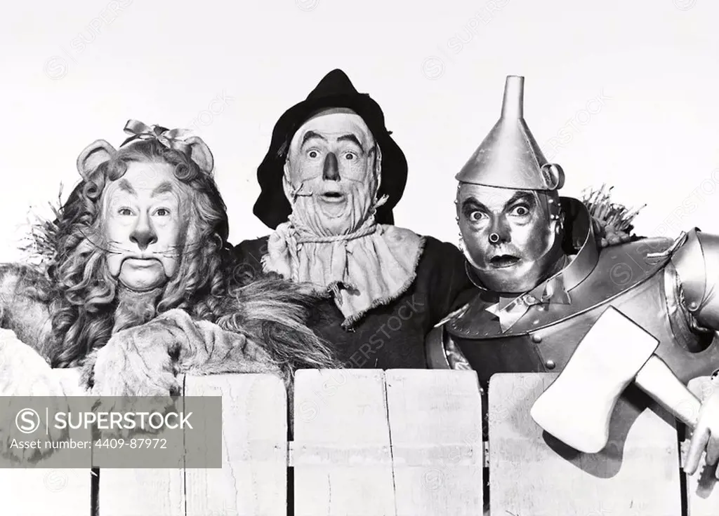 BERT LAHR, JACK HALEY and RAY BOLGER in THE WIZARD OF OZ (1939), directed by VICTOR FLEMING.