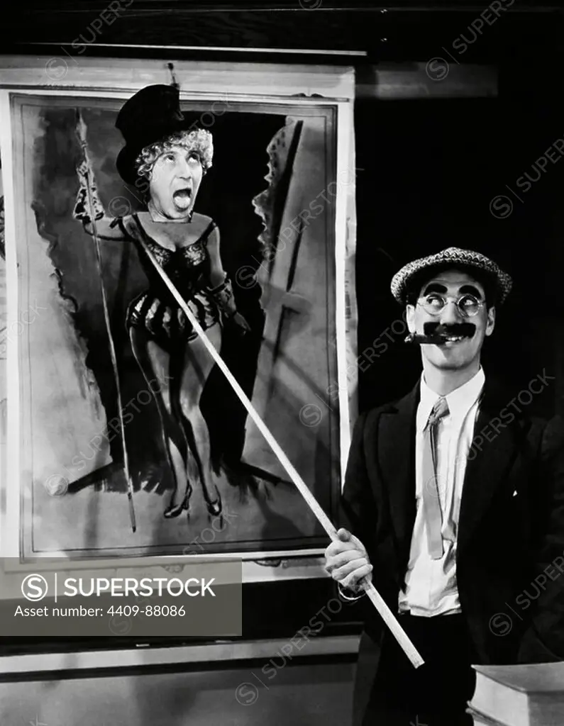 HARPO MARX and GROUCHO MARX in HORSE FEATHERS (1932), directed by NORMAN Z. MCLEOD.