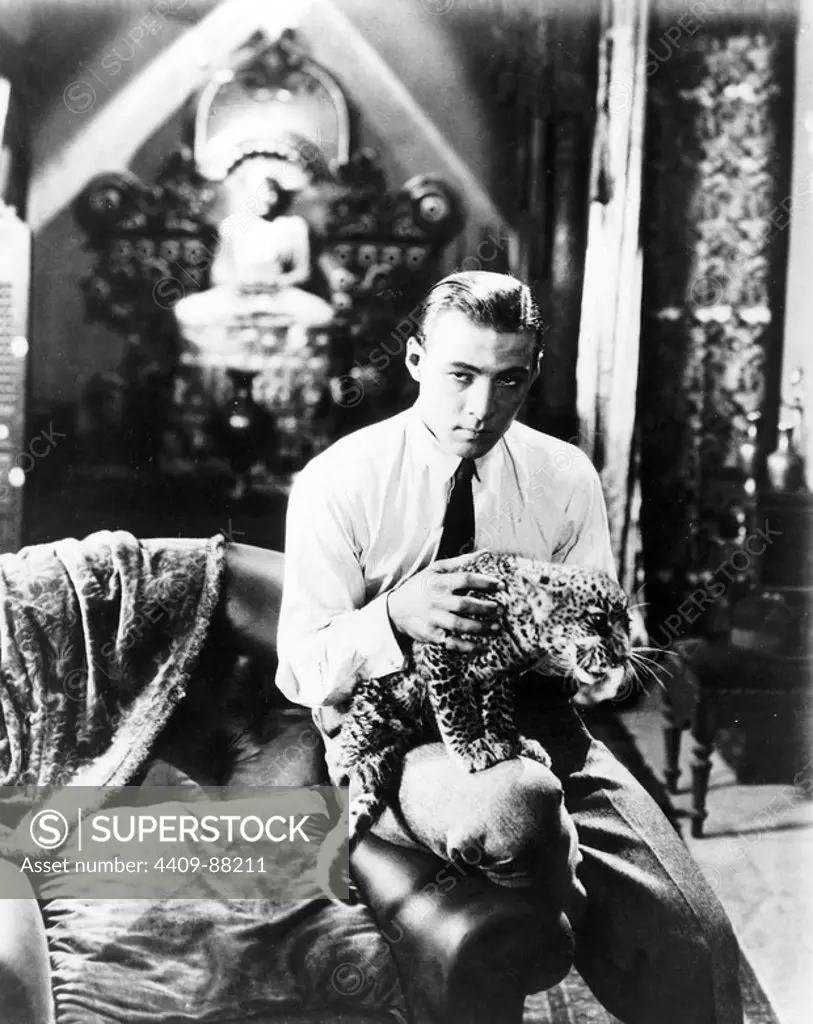 RUDOLPH VALENTINO in THE YOUNG RAJAH (1922), directed by PHIL ROSEN.