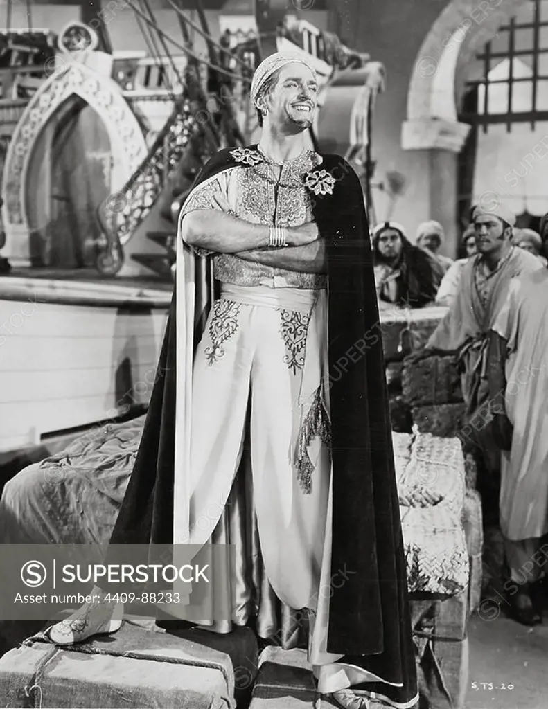 DOUGLAS FAIRBANKS JR. in SINBAD, THE SAILOR (1947), directed by RICHARD WALLACE.