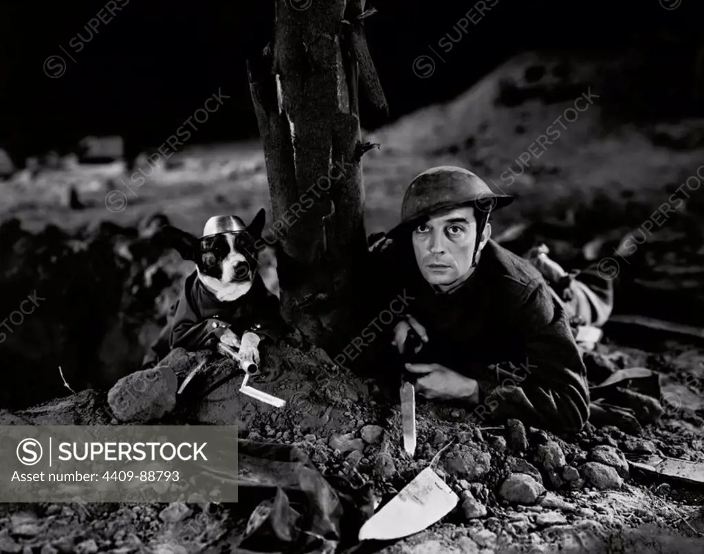 BUSTER KEATON in DOUGHBOYS (1930), directed by EDWARD SEDGWICK.