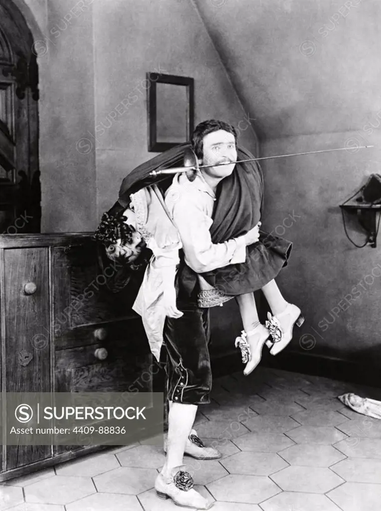 DOUGLAS FAIRBANKS in THE THREE MUSKETEERS (1921), directed by FRED NIBLO.