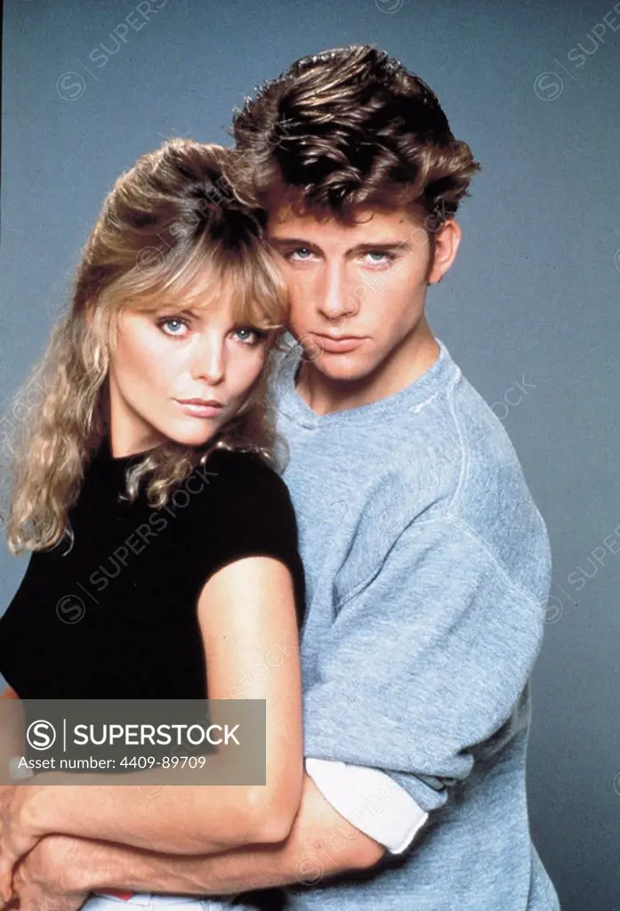 MICHELLE PFEIFFER and MAXWELL CAULFIELD in GREASE II (1982), directed by PATRICIA BIRCH.