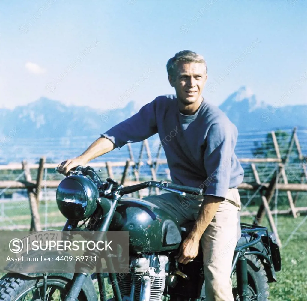 STEVE MCQUEEN in THE GREAT ESCAPE (1963), directed by JOHN STURGES.