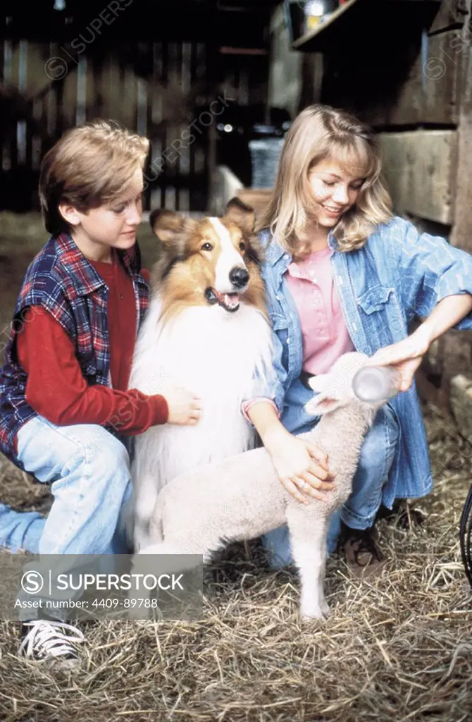MICHELLE WILLIAMS and TOM GUIRY in LASSIE (1994), directed by DANIEL PETRIE.