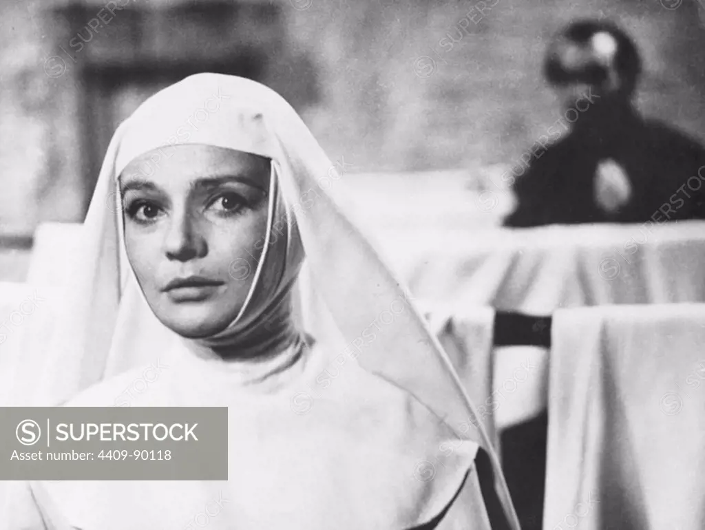 LUCYNA WINNICKA in JOAN OF THE ANGELS (1961) -Original title: MATKA JOANNA OD ANIOLOW-, directed by JERZY KAWALEROWICZ.