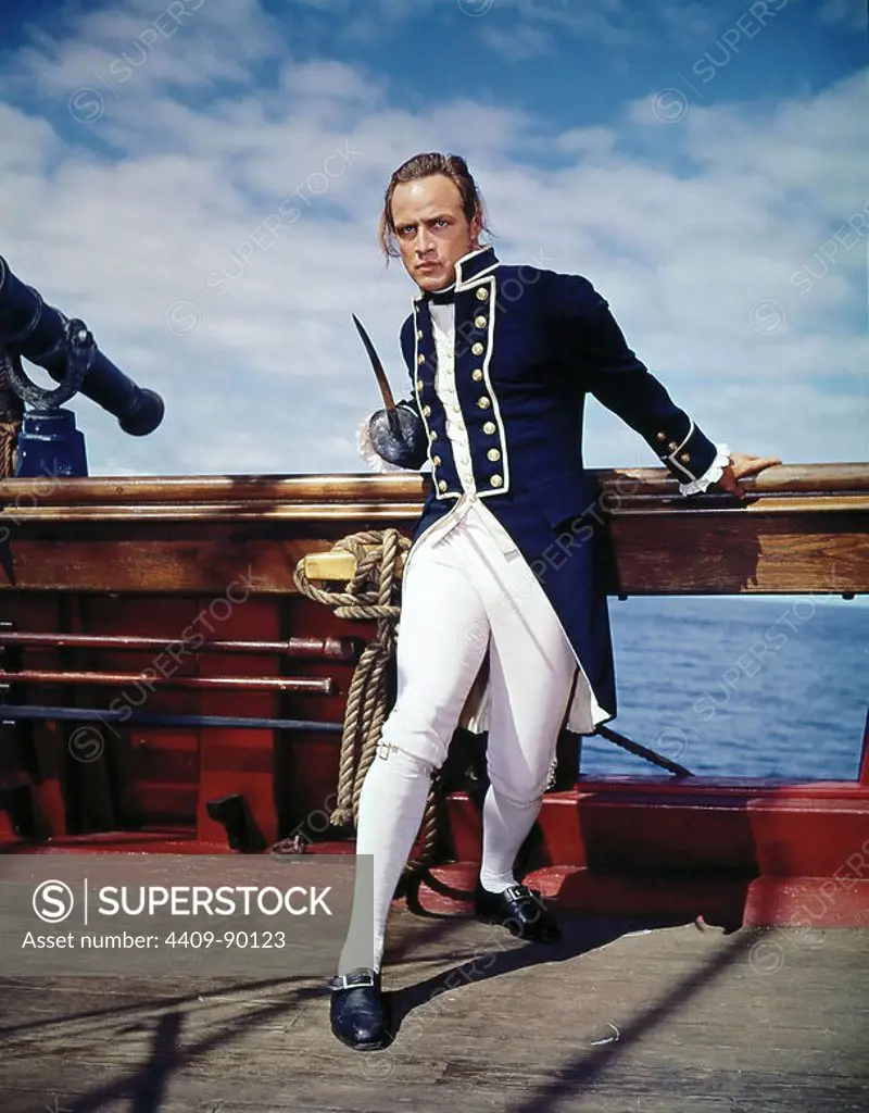 MARLON BRANDO in MUTINY ON THE BOUNTY (1962), directed by LEWIS MILESTONE.