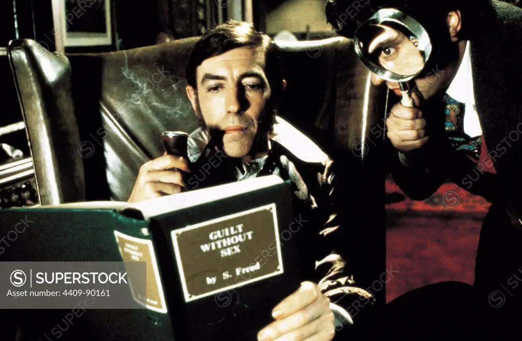 DUDLEY MOORE and PETER COOK in THE HOUND OF THE BASKERVILLES (1978), directed by PAUL MORRISSEY.