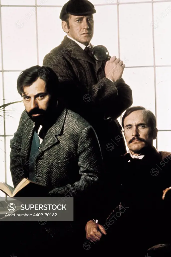 ROBERT DUVALL, ALAN ARKIN and NICOL WILLIAMSON in THE SEVEN-PER-CENT SOLUTION (1976), directed by HERBERT ROSS.