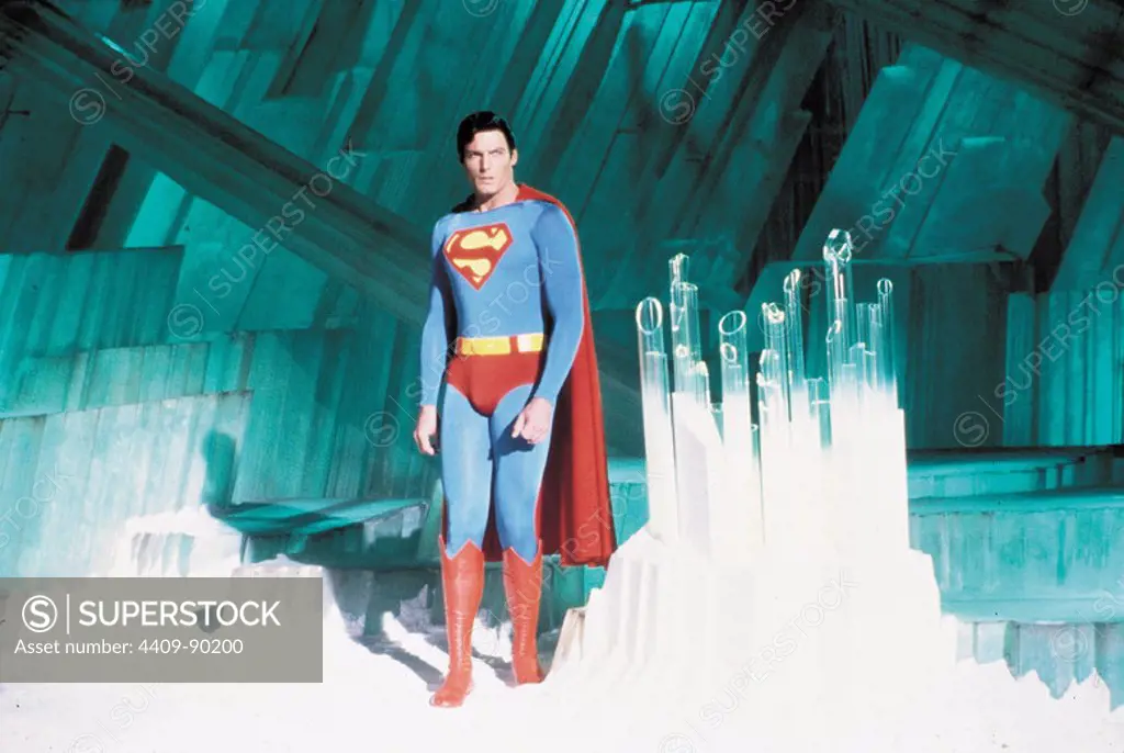 CHRISTOPHER REEVE in SUPERMAN IV: THE QUEST FOR PEACE (1987), directed by SIDNEY J. FURIE.