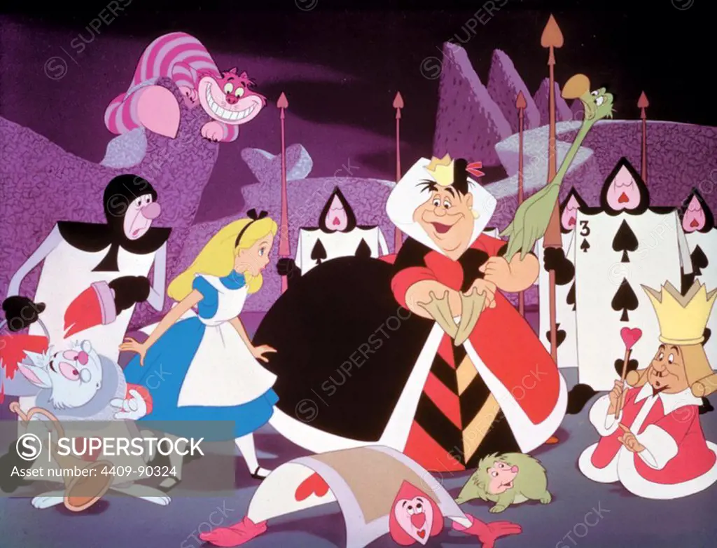 ALICE IN WONDERLAND (1951), directed by CLYDE GERONIMI, WILFRED JACKSON and HAMILTON LUSKE.