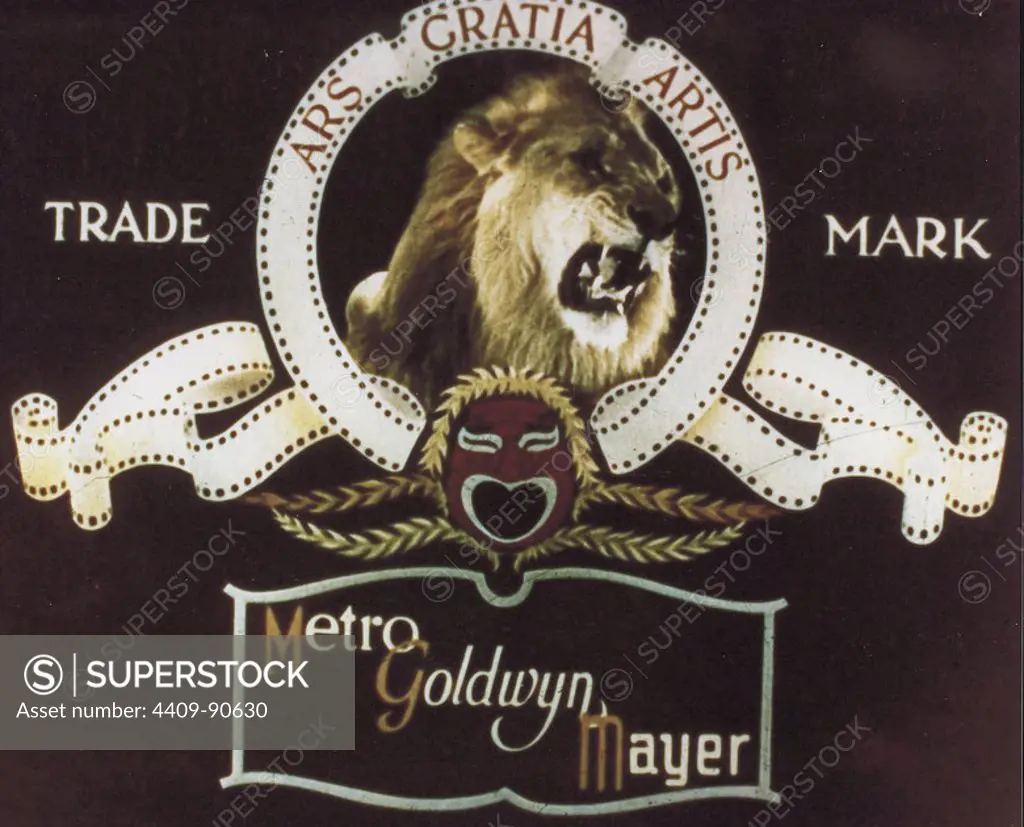 FILM HISTORY: M. G. M. Metro-Goldwyn-Mayer Inc. company logo.