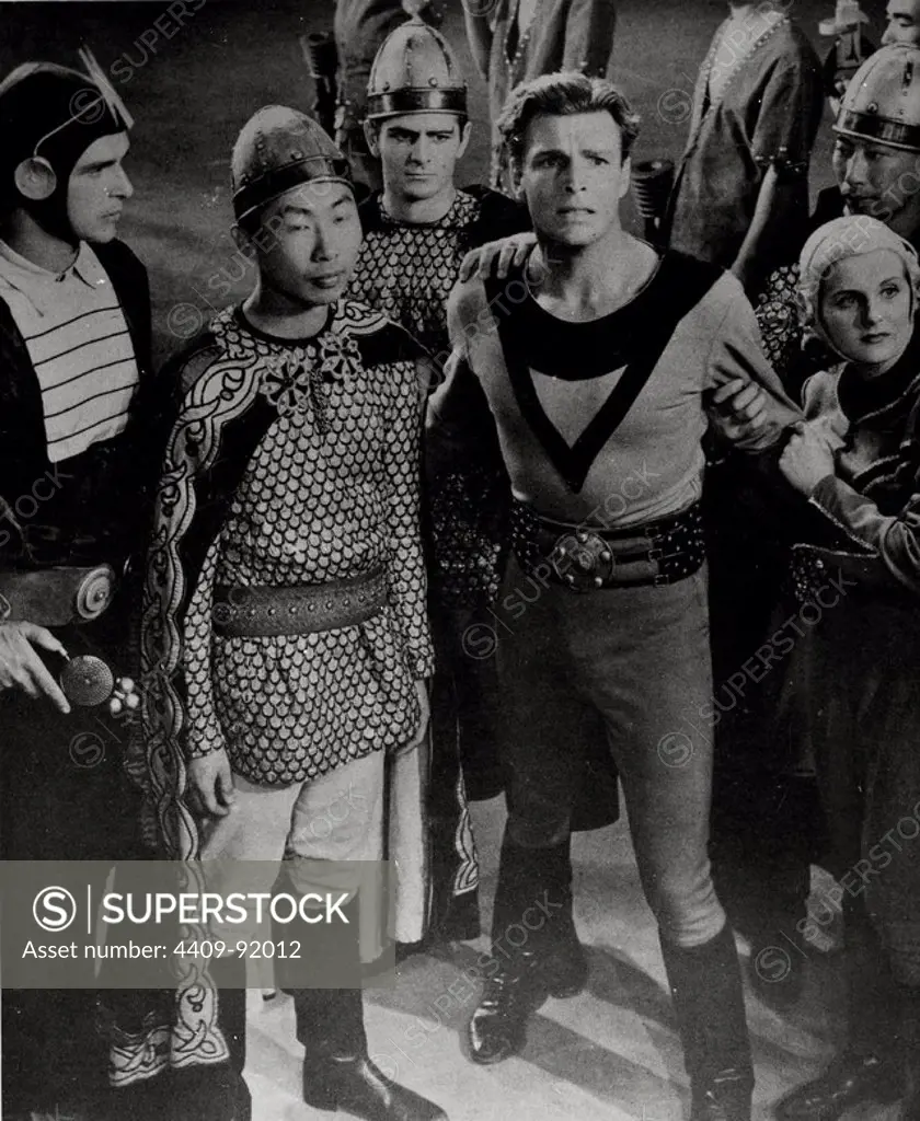 BUSTER CRABBE and HENRY BRANDON in BUCK ROGERS (1939), directed by SAUL A. GOODKIND and FORD BEEBE.