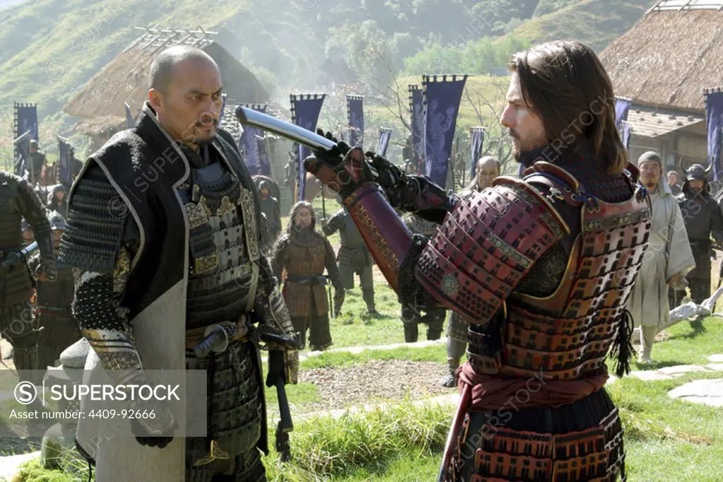 TOM CRUISE and KEN WATANABE in THE LAST SAMURAI (2003), directed by EDWARD ZWICK.