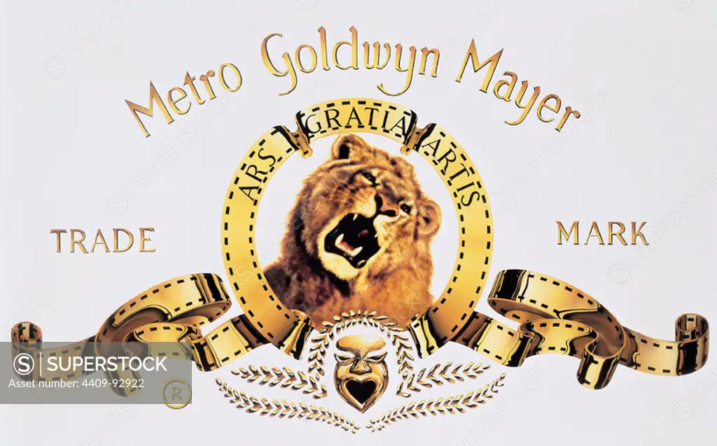 FILM HISTORY: M. G. M. Logo of the Metro Goldwyn Mayer.