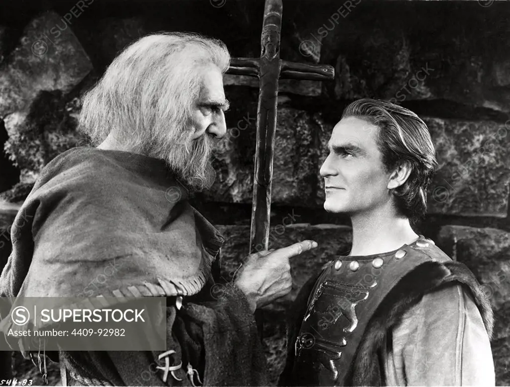 HENRY WILCOXON and C. AUBREY SMITH in THE CRUSADES (1935), directed by CECIL B DEMILLE.