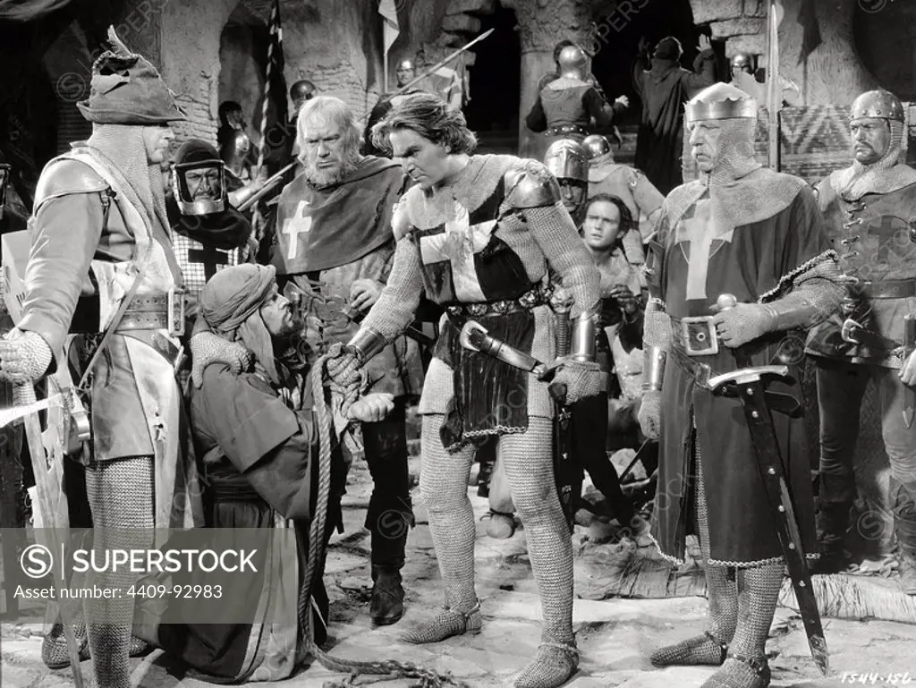 HENRY WILCOXON in THE CRUSADES (1935), directed by CECIL B DEMILLE.