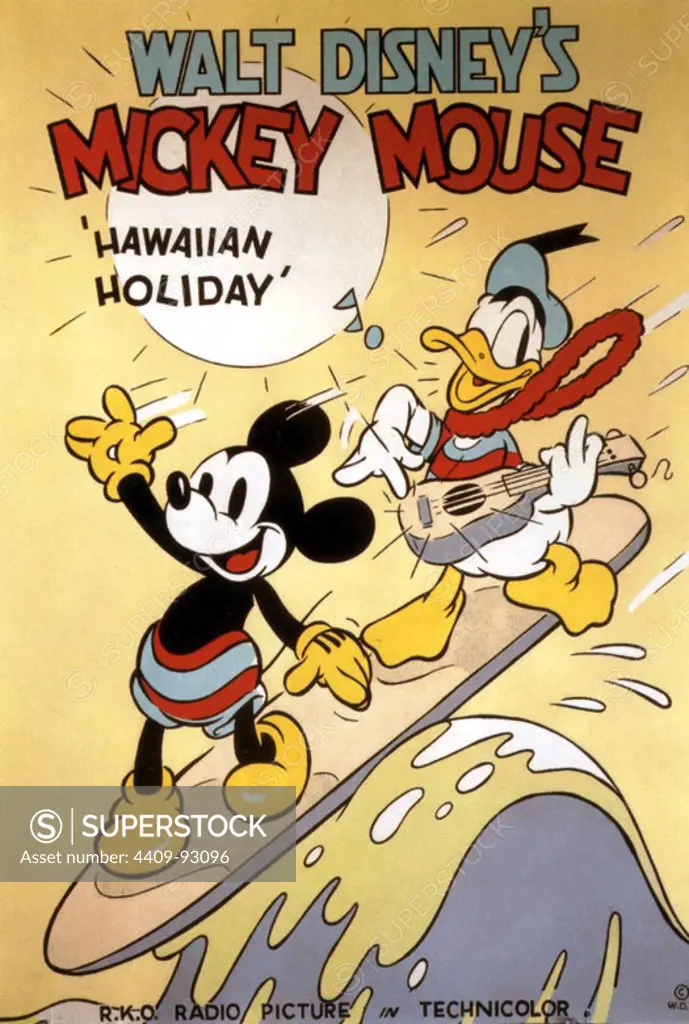 MISC: MICKEY MOUSE. Hawaiian Holiday, 1937.