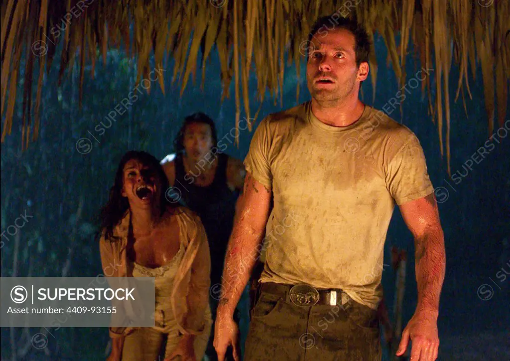 JOHNNY MESSNER, KARL YUNE and SALLI RICHARDSON in ANACONDAS: THE HUNT FOR THE BLOOD ORCHID (2004), directed by DWIGHT H. LITTLE.