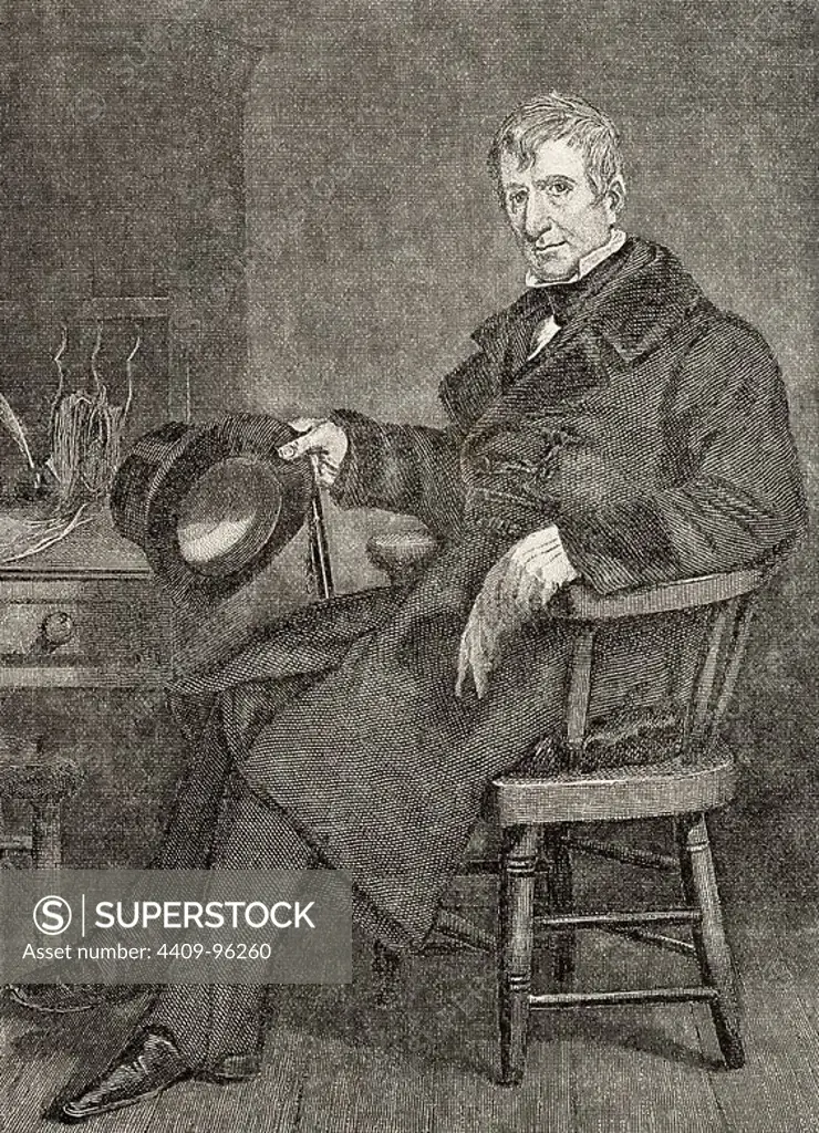 William Henry Harrison (1773-1841). 9th President of the United States. Engraving in The Universal History, 1892.