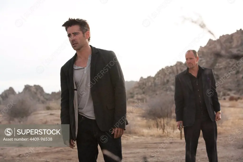 WOODY HARRELSON and COLIN FARRELL in SEVEN PSYCHOPATHS (2012), directed by MARTIN MCDONAGH.
