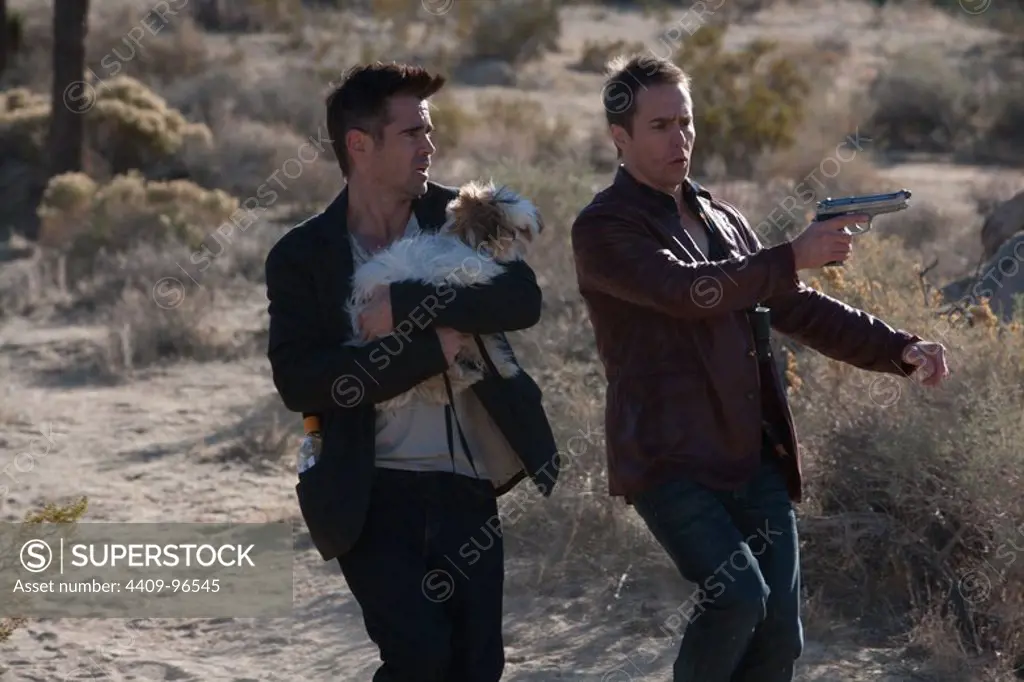 COLIN FARRELL and SAM ROCKWELL in SEVEN PSYCHOPATHS (2012), directed by MARTIN MCDONAGH.