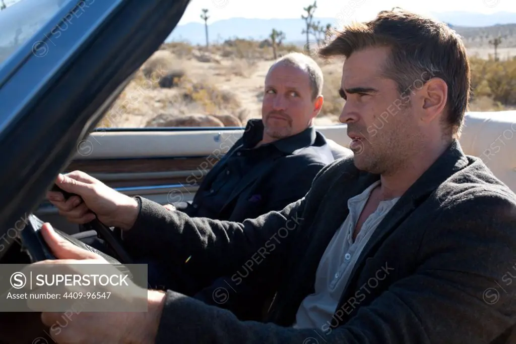 WOODY HARRELSON and COLIN FARRELL in SEVEN PSYCHOPATHS (2012), directed by MARTIN MCDONAGH.