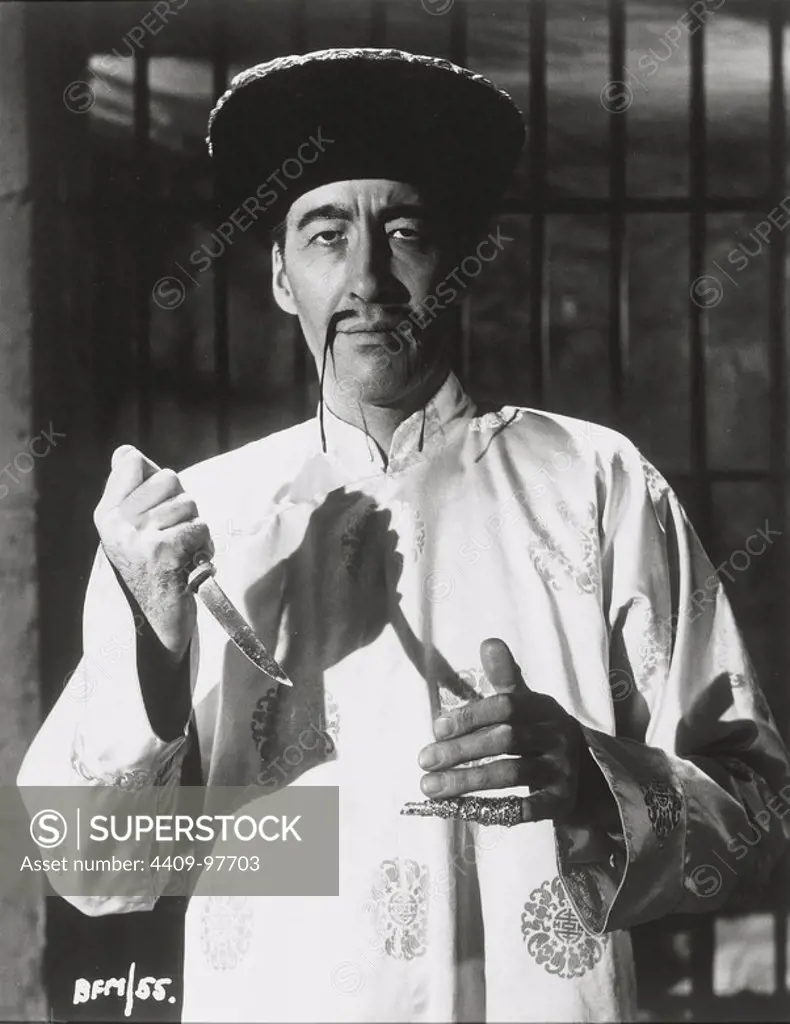 CHRISTOPHER LEE in THE BRIDES OF FU MANCHU (1966).