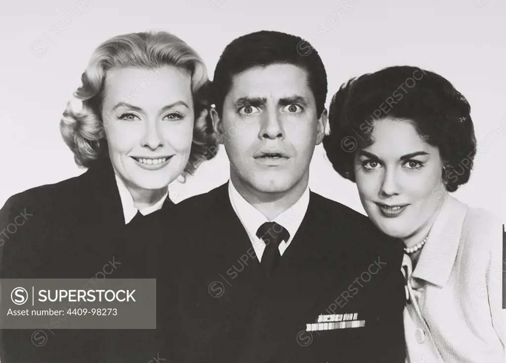 JERRY LEWIS, DINA MERRILL and DIANA SPENCER (ACTRIZ) in DON'T GIVE UP THE SHIP (1959), directed by NORMAN TAUROG.