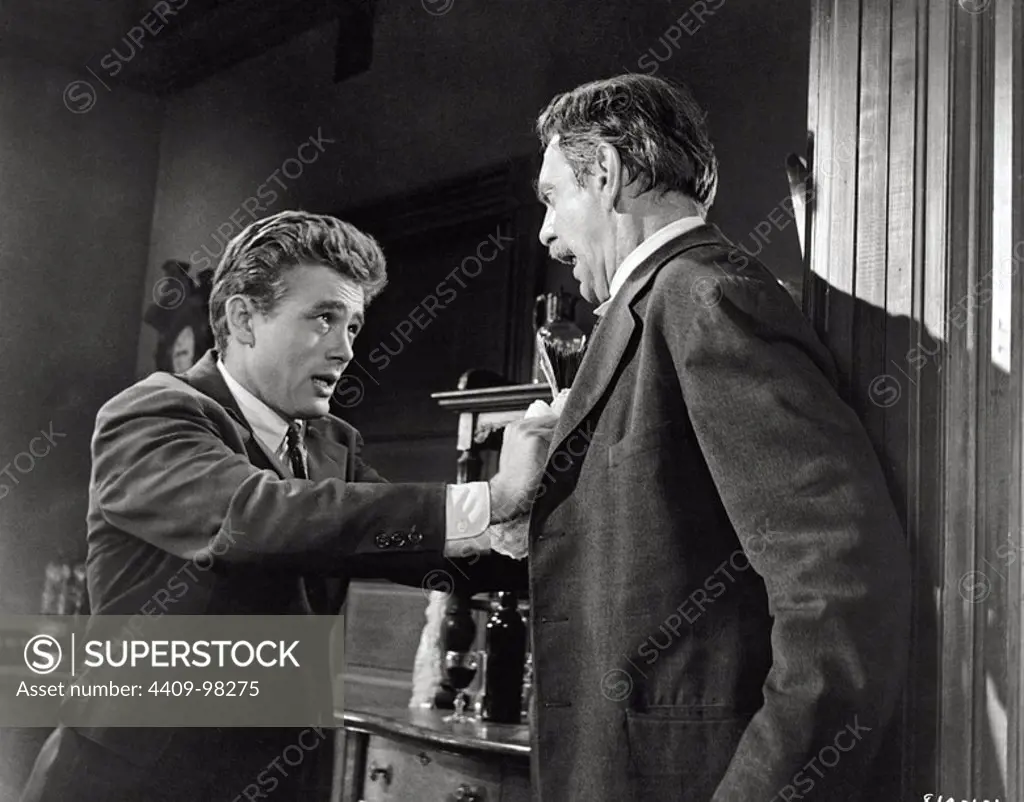 RAYMOND MASSEY and JAMES DEAN in EAST OF EDEN (1955), directed by ELIA KAZAN.