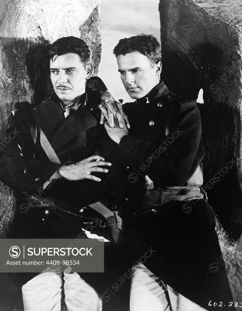 RONALD COLMAN and NEIL HAMILTON in BEAU GESTE (1926), directed by HERBERT BRENON.