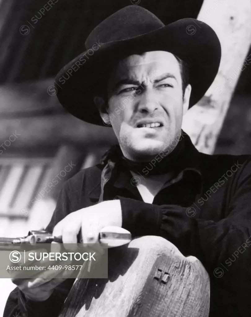 ROBERT TAYLOR in BILLY THE KID (1941), directed by FRANK BORZAGE and DAVID MILLER.