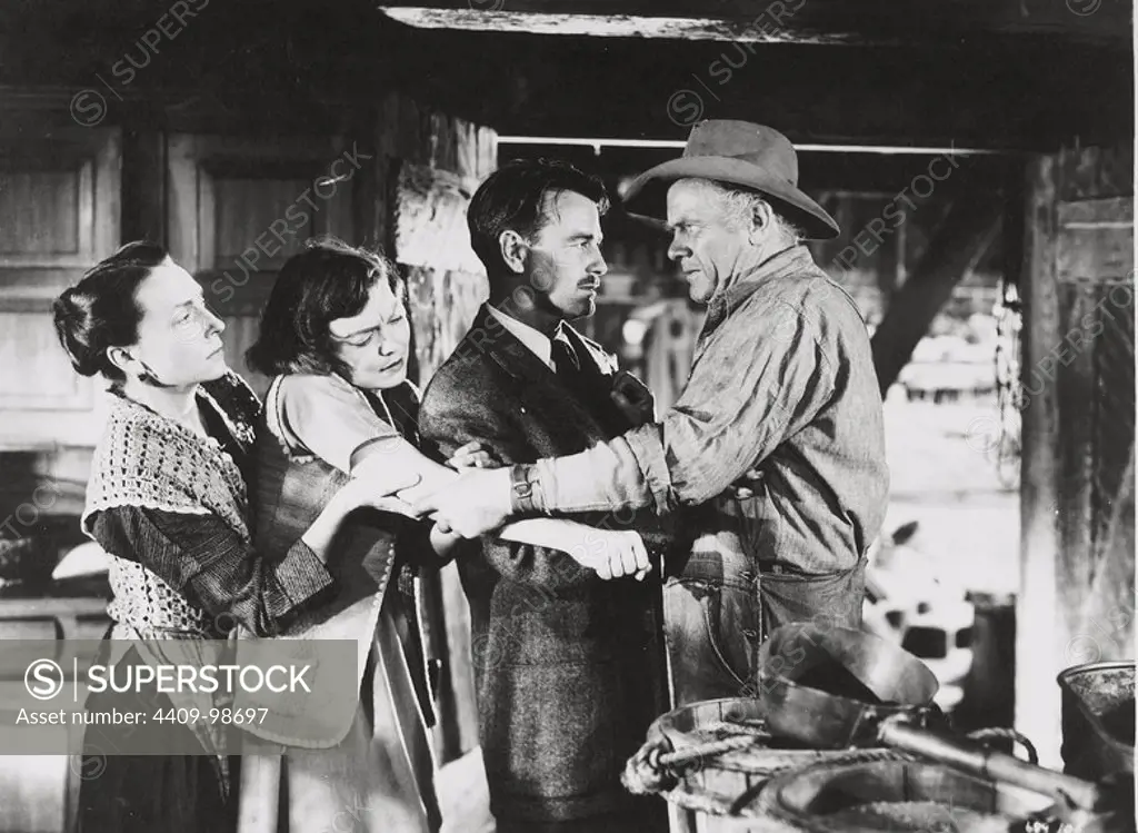 LEW AYRES, AGNES MOOREHEAD, JANE WYMAN and CHARLES BICKFORD in JOHNNY BELINDA (1948), directed by JEAN NEGULESCO.