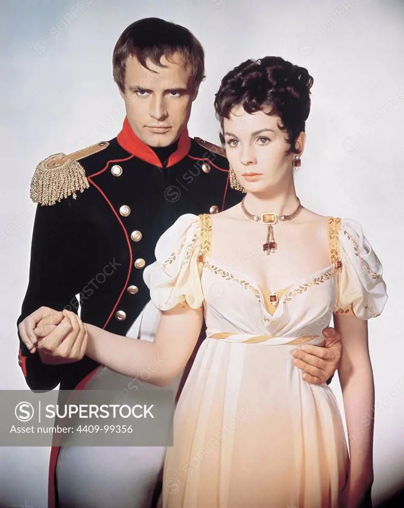 JEAN SIMMONS and MARLON BRANDO in DÉSIRÉE (1954), directed by HENRY KOSTER.