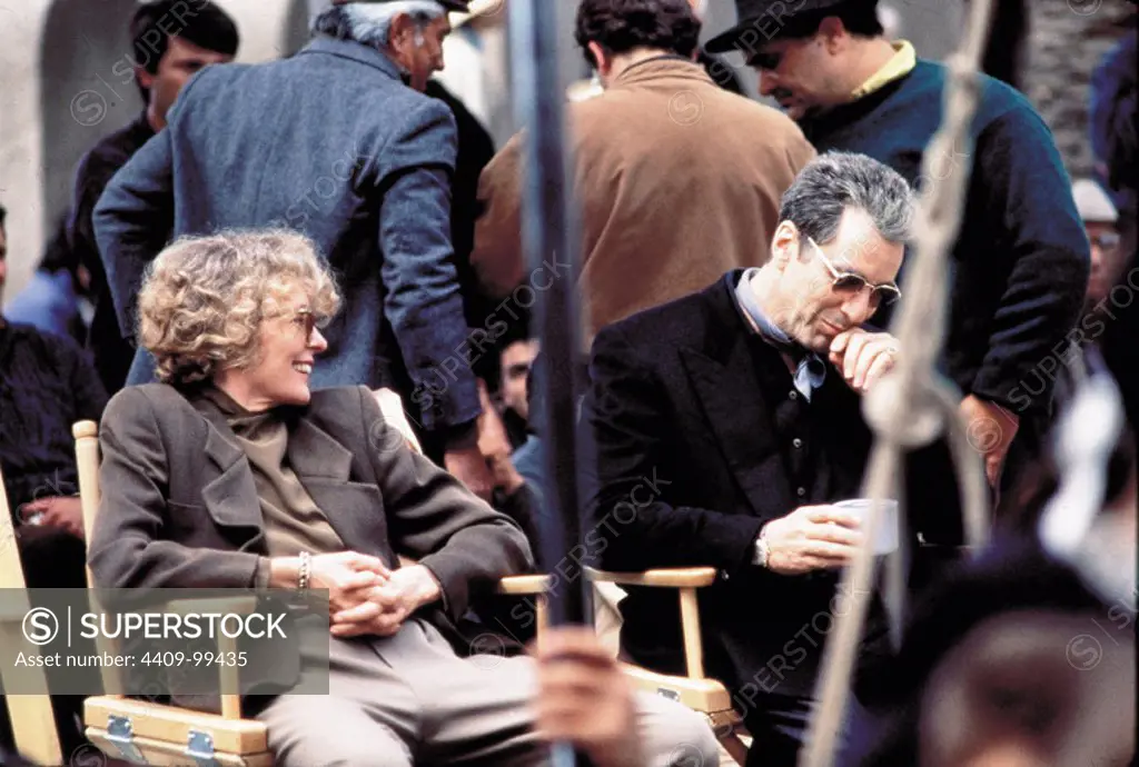 AL PACINO and DIANE KEATON in THE GODFATHER PART III (1990), directed by FRANCIS FORD COPPOLA.